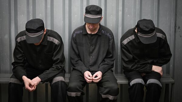 Украинские пленные в российском исправительном учреждении, архивное фото - Sputnik Казахстан