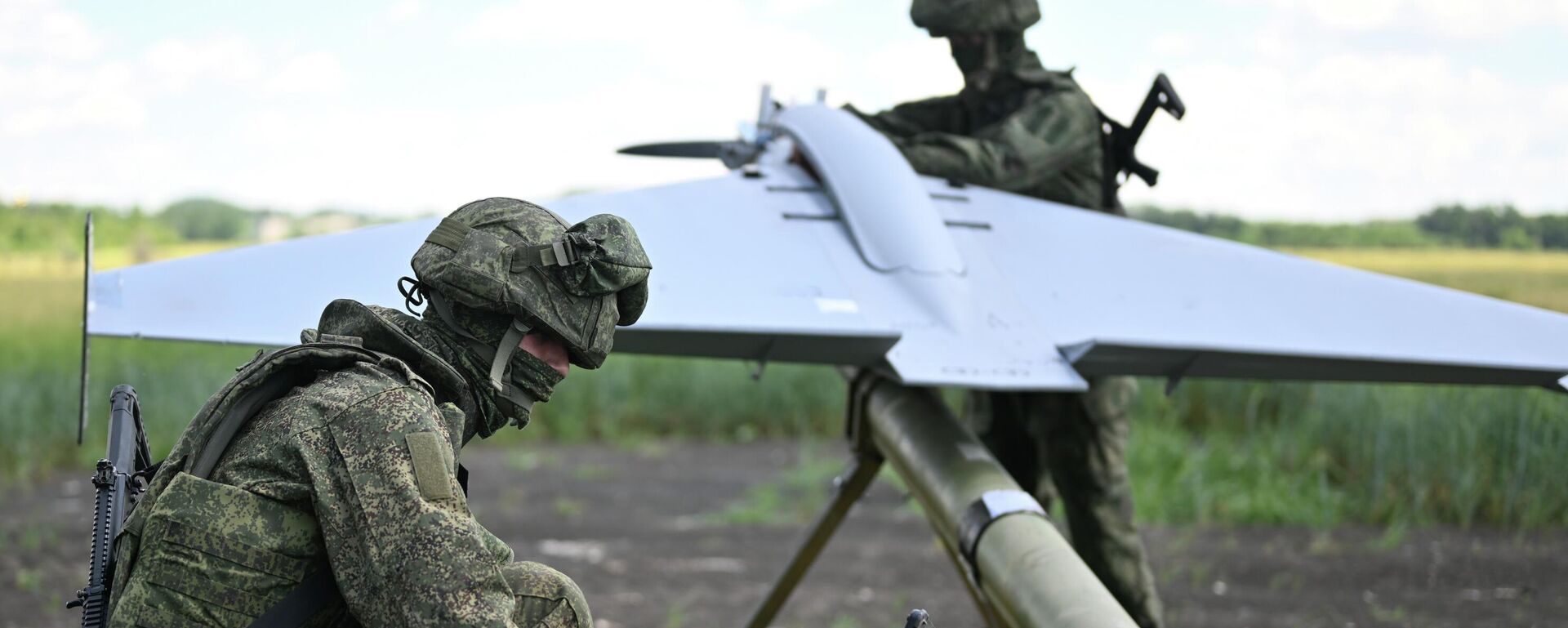 Боевая работа расчета БПЛА БМ-70 группировки войск Центр на Добропольском направлении СВО - Sputnik Казахстан, 1920, 01.07.2026