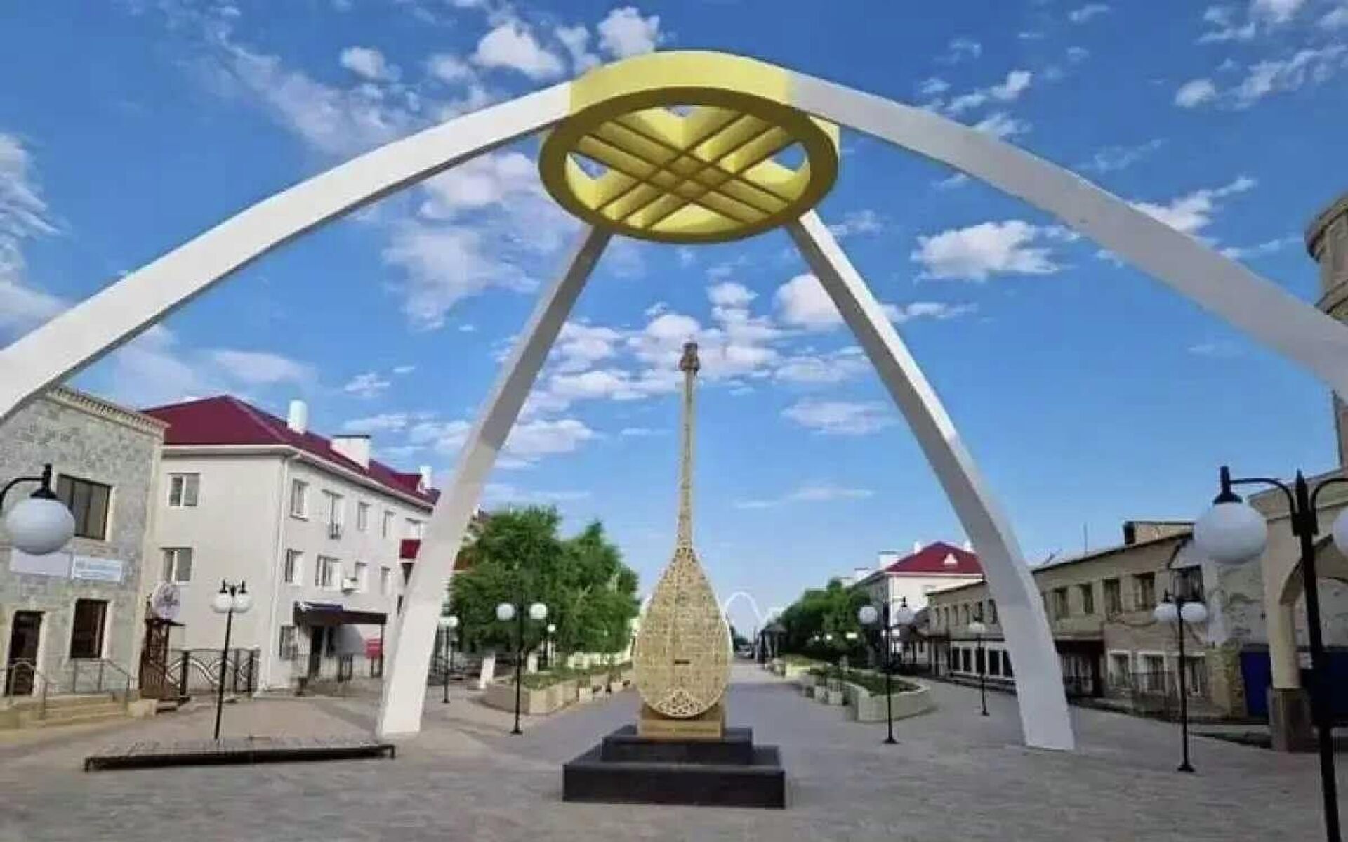 Домбыра мүсіні - Абай облысы, Жарма ауданы Домбыра мүсіні - Абай облысы, Жарма ауданы - Sputnik Қазақстан, 1920, 03.07.2026
