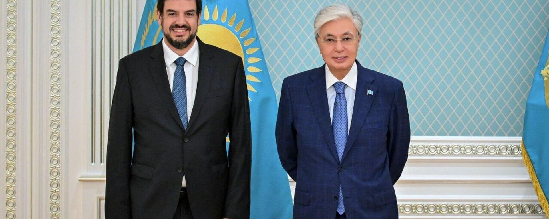Қасым-Жомарт Тоқаев Euronews директорлар кеңесінің төрағасы Педро Варгас Давидті қабылдады - Sputnik Қазақстан, 1920, 07.07.2026