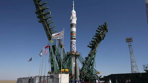  Ракета с пилотируемым кораблем Союз МС‑29 на Байконуре - Sputnik Казахстан