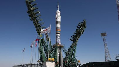  Ракета с пилотируемым кораблем "Союз МС‑29" на Байконуре