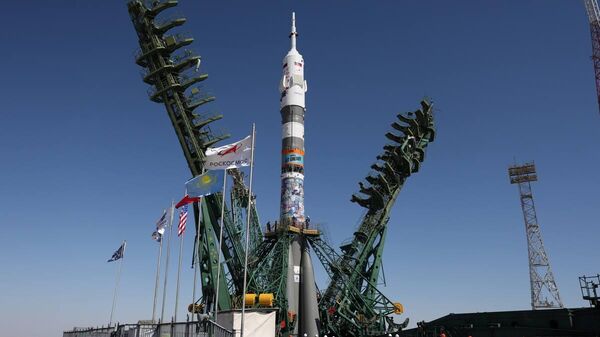  Ракета с пилотируемым кораблем Союз МС‑29 на Байконуре - Sputnik Казахстан