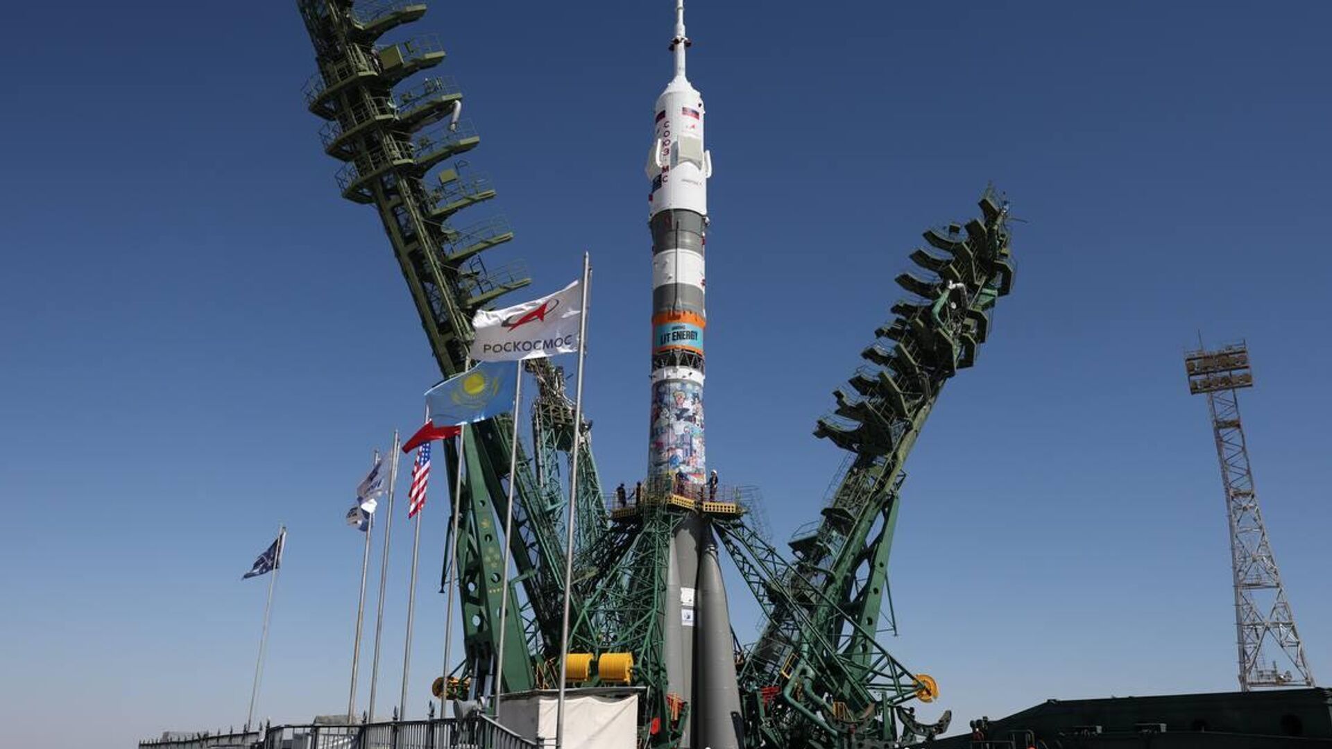 Ракета с пилотируемым кораблем Союз МС‑29 на Байконуре Ракета с пилотируемым кораблем Союз МС‑29 на Байконуре - Sputnik Казахстан, 1920, 15.07.2026