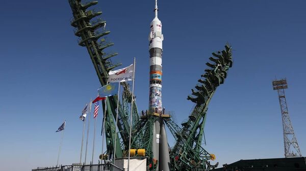  Ракета с пилотируемым кораблем Союз МС‑29 на Байконуре - Sputnik Қазақстан
