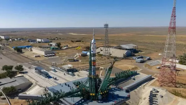  Ракета с пилотируемым кораблем Союз МС‑29 на Байконуре - Sputnik Қазақстан