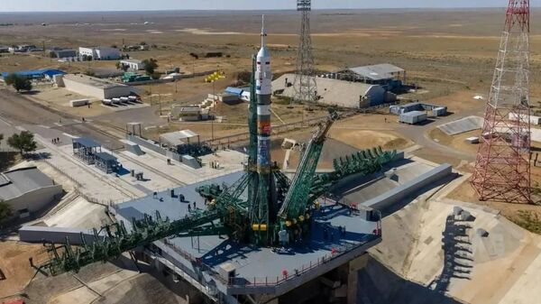  Ракета с пилотируемым кораблем Союз МС‑29 на Байконуре - Sputnik Казахстан