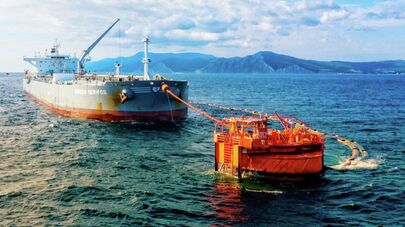 Танкер и ВПУ на морском терминале КТК
