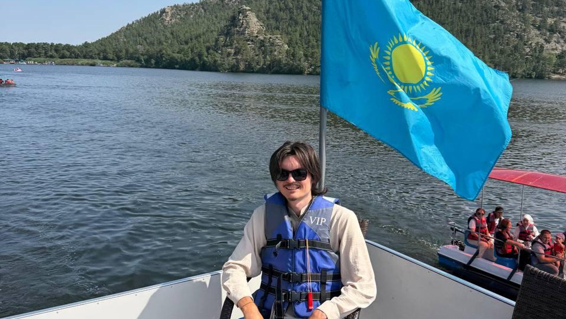 Россиянин Никита Кузнецов идёт через Казахстан Россиянин Никита Кузнецов идёт через Казахстан - Sputnik Казахстан, 1920, 23.07.2026