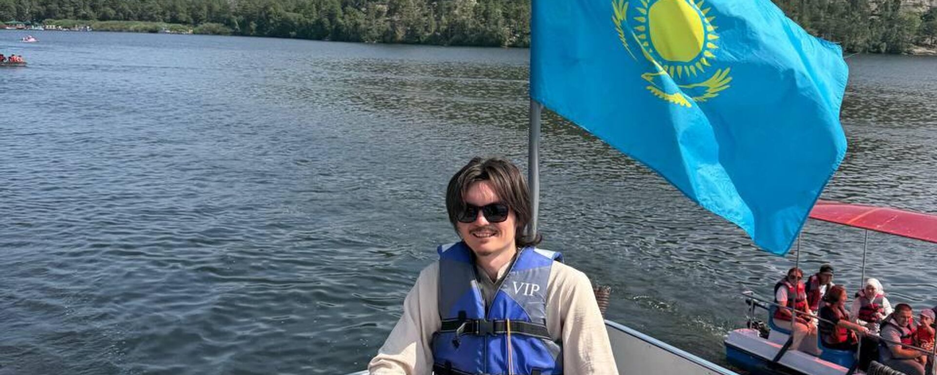 Россиянин Никита Кузнецов идёт через Казахстан Россиянин Никита Кузнецов идёт через Казахстан - Sputnik Казахстан, 1920, 23.07.2026