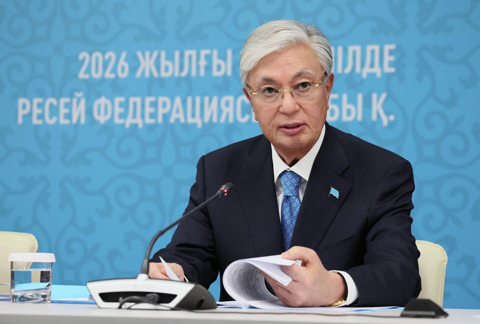 Касым-Жомарт Токаев на форуме в Омске Касым-Жомарт Токаев на форуме в Омске - Sputnik Казахстан, 1920, 25.07.2026