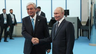 Касым-Жомарт Токаев и Владимир Путин в Омске