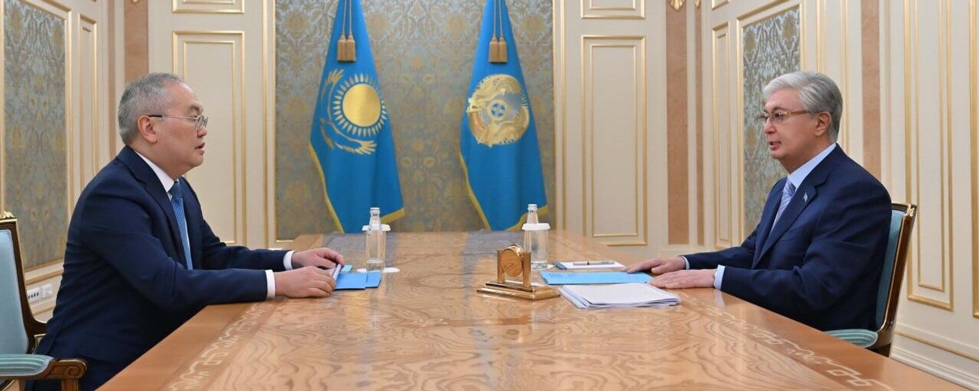 Касым-Жомарт Токаев принял председателя Агентства по финансовому мониторингу Жаната Элиманова - Sputnik Казахстан, 1920, 27.07.2026