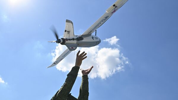 Боевая работа расчета БПЛА Сокол группировки войск Центр на Добропольском направлении СВО - Sputnik Казахстан