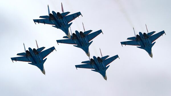 Истребители Су-30СМ, архивное фото - Sputnik Казахстан