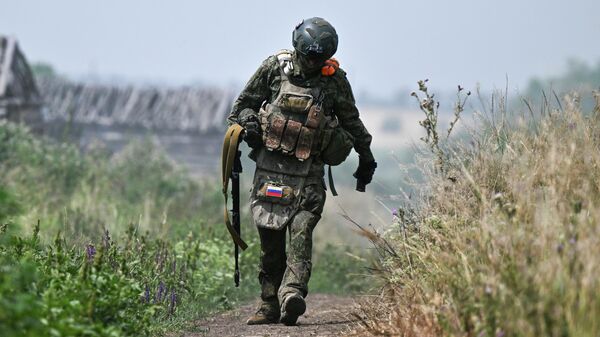 Боевое слаживание штурмовиков группировки войск Центр на Днепропетровском направлении СВО - Sputnik Казахстан