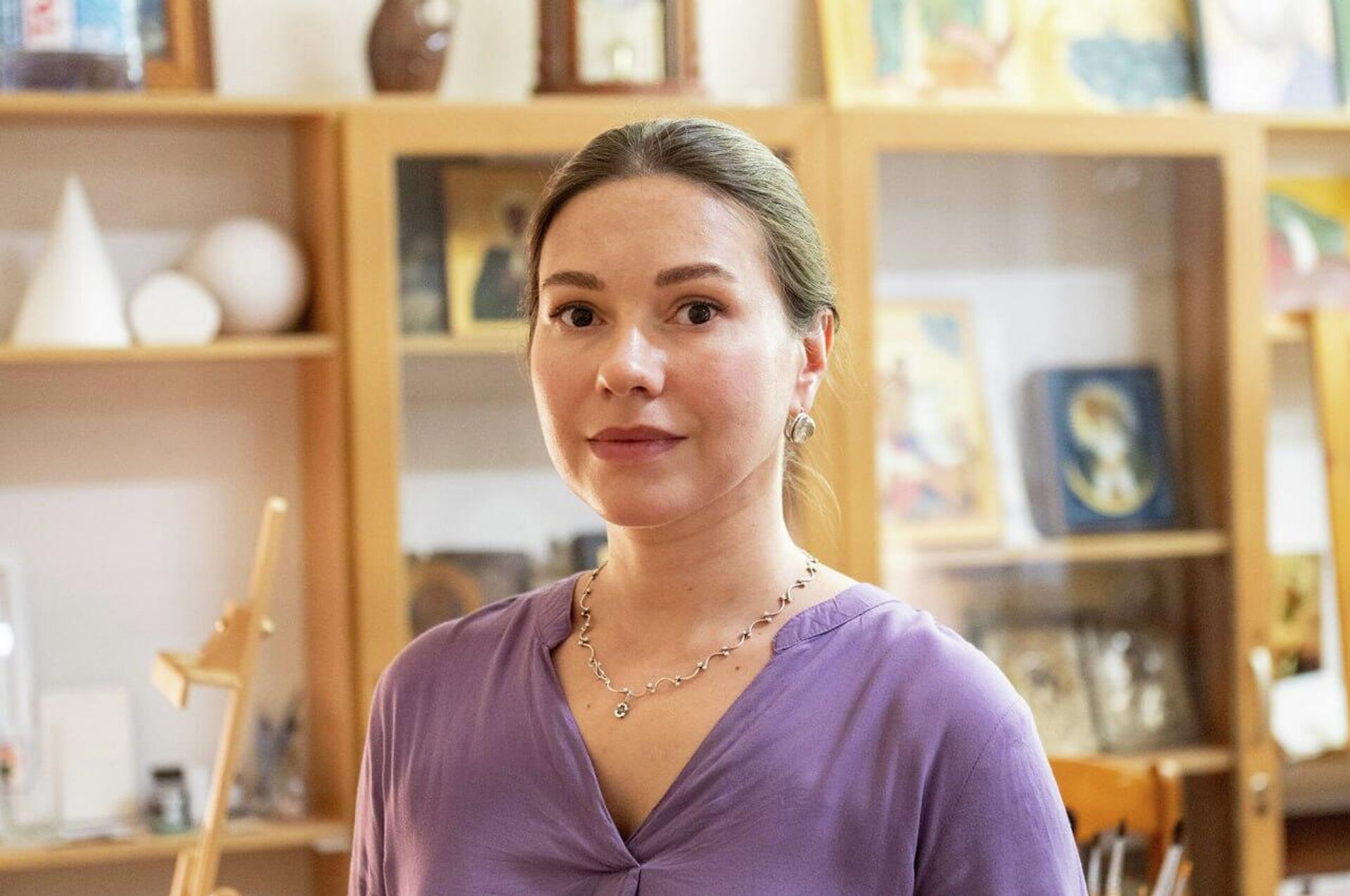 Алматинская художница, мастер-иконописец Маргарита Данилова Алматинская художница, мастер-иконописец Маргарита Данилова - Sputnik Казахстан, 1920, 07.08.2026