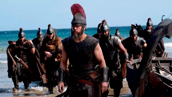 Мэтт Дэймон в роли Одиссея в фильме 2026 года Одиссея (The Odyssey) режиссера Кристофера Нолана - Sputnik Казахстан