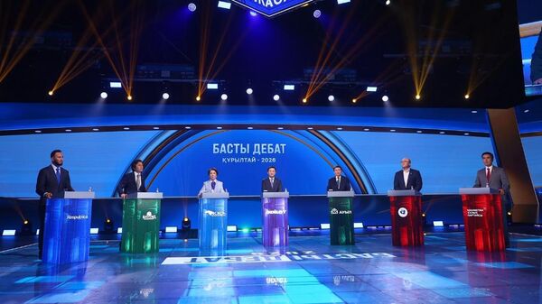Құрылтай сайлауы алдындағы жеті саяси партияның негізгі теледебаты - Sputnik Қазақстан