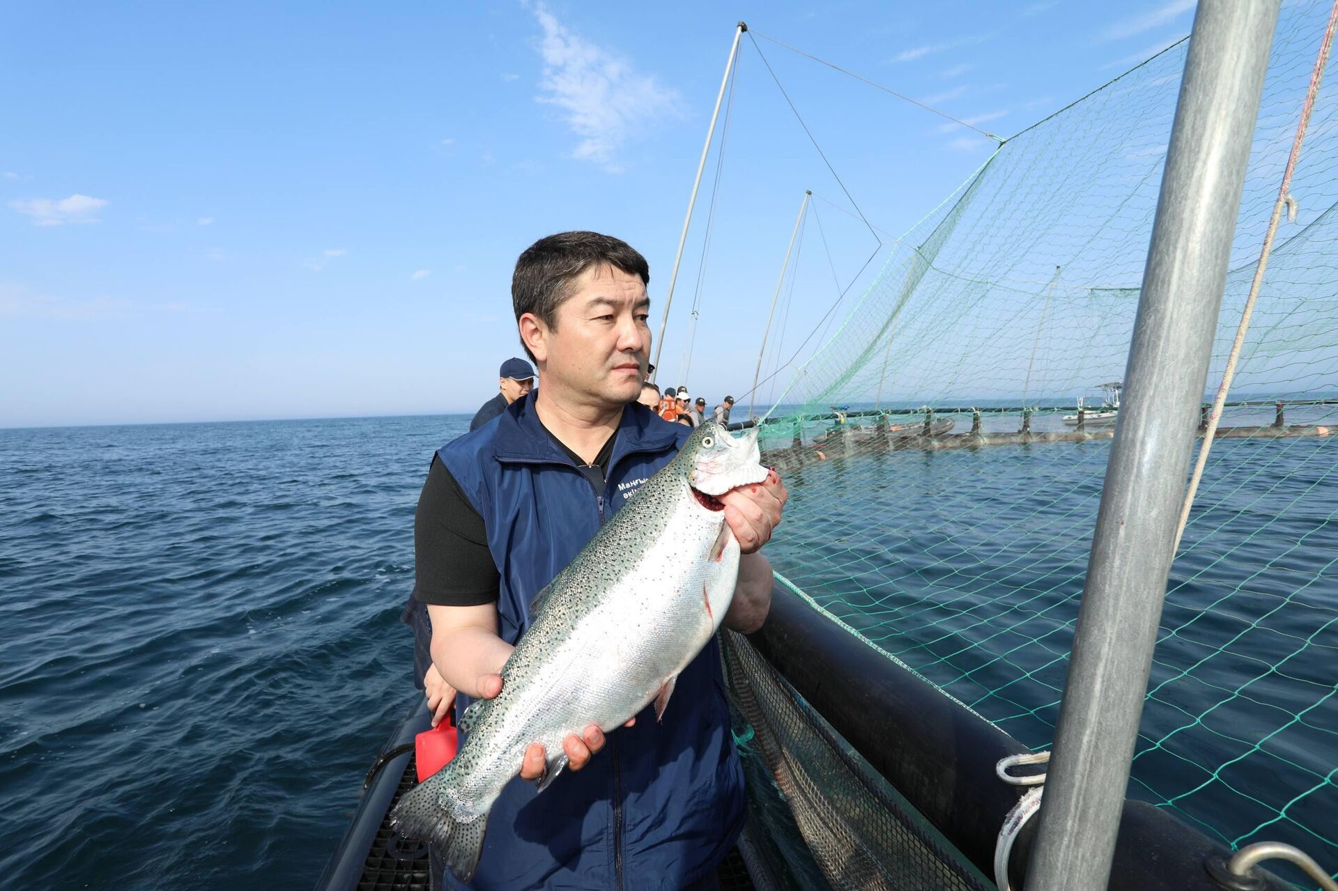 Хозяйство по выращиванию рыбы в Каспийском море ТОО Organic Fish Хозяйство по выращиванию рыбы в Каспийском море ТОО Organic Fish - Sputnik Казахстан, 1920, 26.08.2026