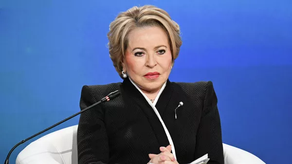 Председатель Совета Федерации РФ Валентина Матвиенко Председатель Совета Федерации РФ Валентина Матвиенко - Sputnik Казахстан
