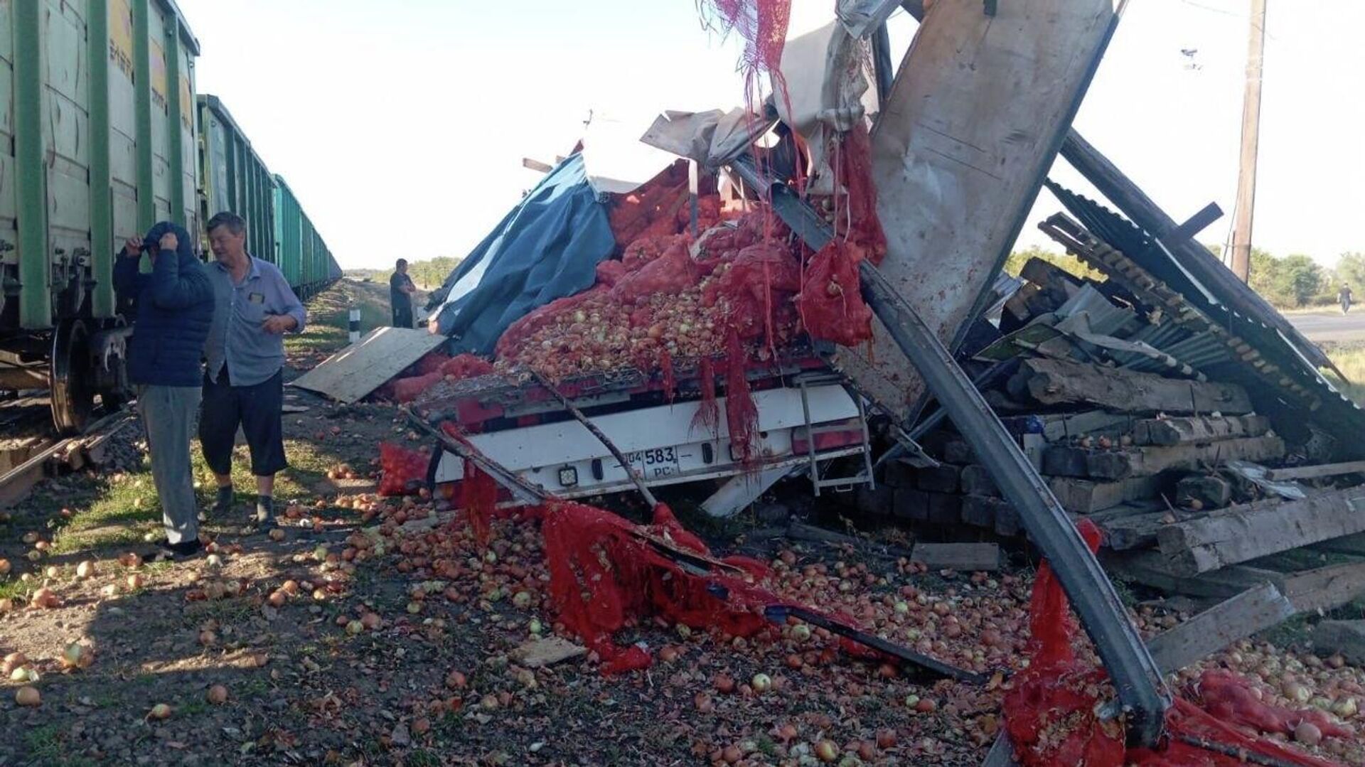 Ақмола облысында жүк көлігі пойызға соғылды Ақмола облысында жүк көлігі пойызға соғылды - Sputnik Қазақстан, 1920, 06.09.2026