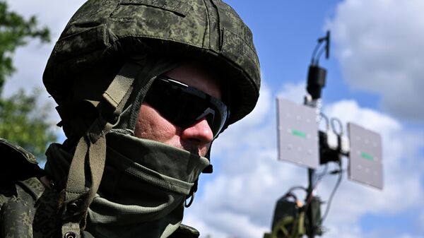 Боевая работа расчета БПЛА группировки войск Север на Харьковском направлении - Sputnik Казахстан