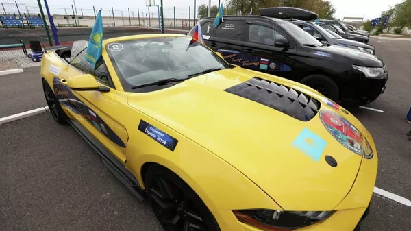 В Байконур прибыл международный профсоюзный автопробег От Заполярья к звёздам В Байконур прибыл международный профсоюзный автопробег От Заполярья к звёздам - Sputnik Казахстан