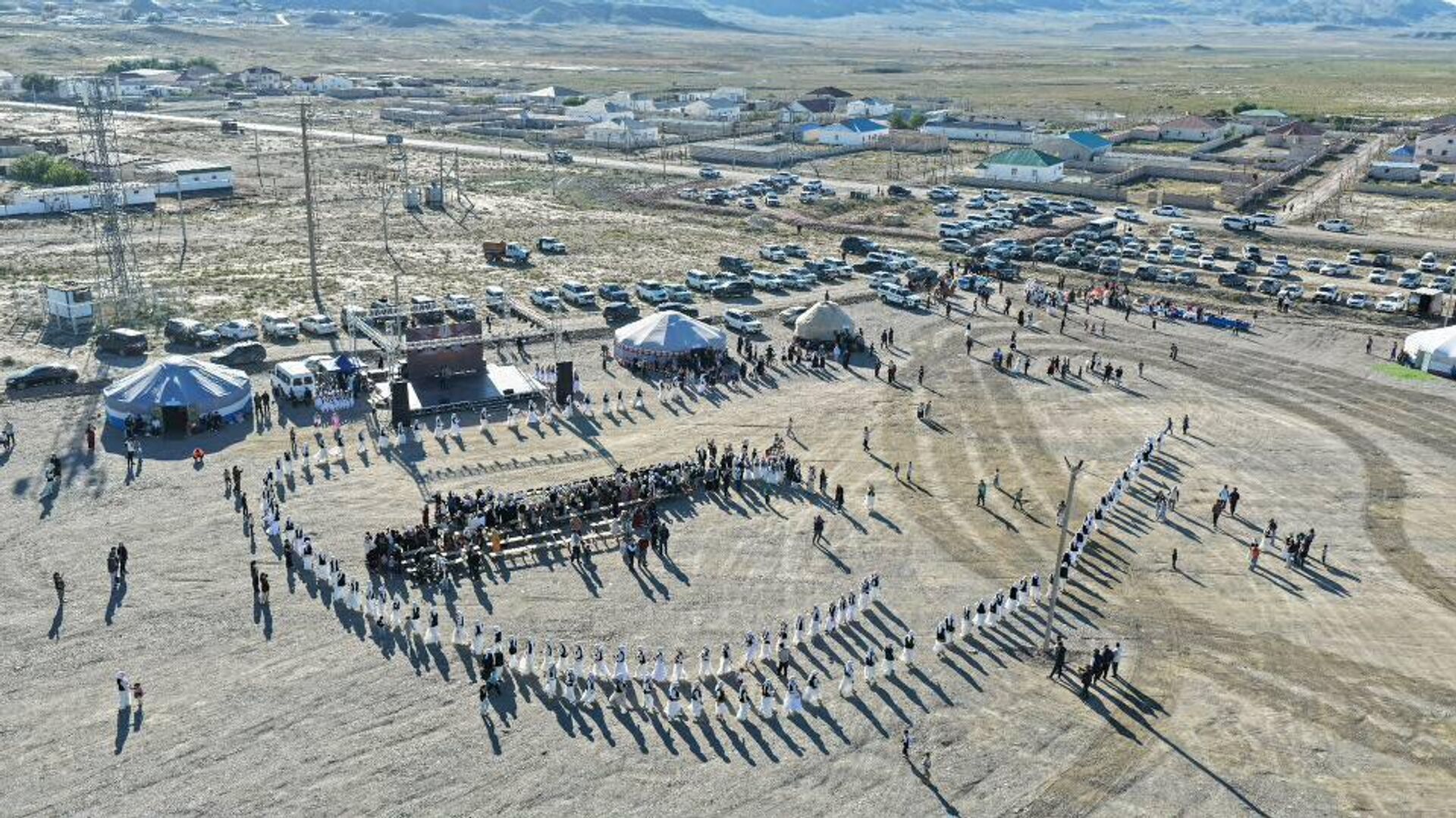 В Мангистау отметили 100-летие села Шайыр В Мангистау отметили 100-летие села Шайыр - Sputnik Казахстан, 1920, 12.09.2026