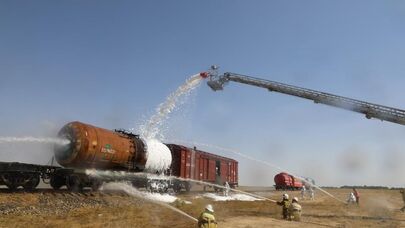 В Гвардейском гарнизоне прошли специальные учения по ликвидации ЧС