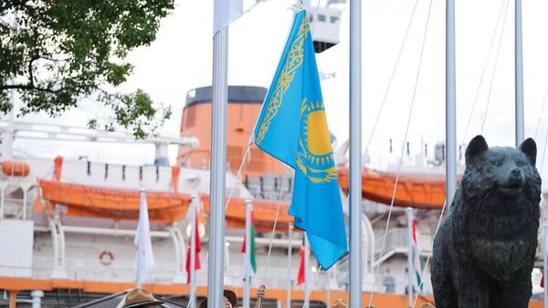 Жапонияда Азия ойындарына қатысушы елдердің тулары көтерілді - Sputnik Қазақстан