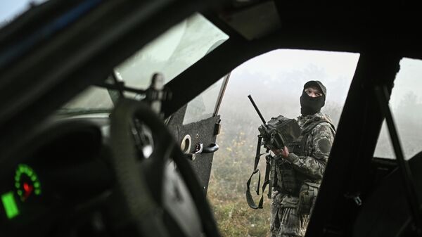 Боевая работа группы противодействия БПЛА спецназа Ахмат на Сумском направлении СВО - Sputnik Казахстан