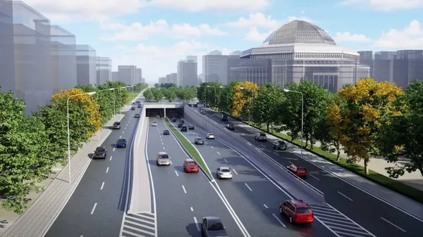 Астанадағы 800 метрлік көлік туннелінің құрылысы қалай жүріп жатыр - Sputnik Қазақстан