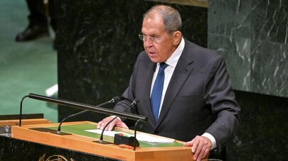 Министр иностранных дел РФ Сергей Лавров на заседании 81-й сессии Генассамблеи ООН в Нью-Йорке