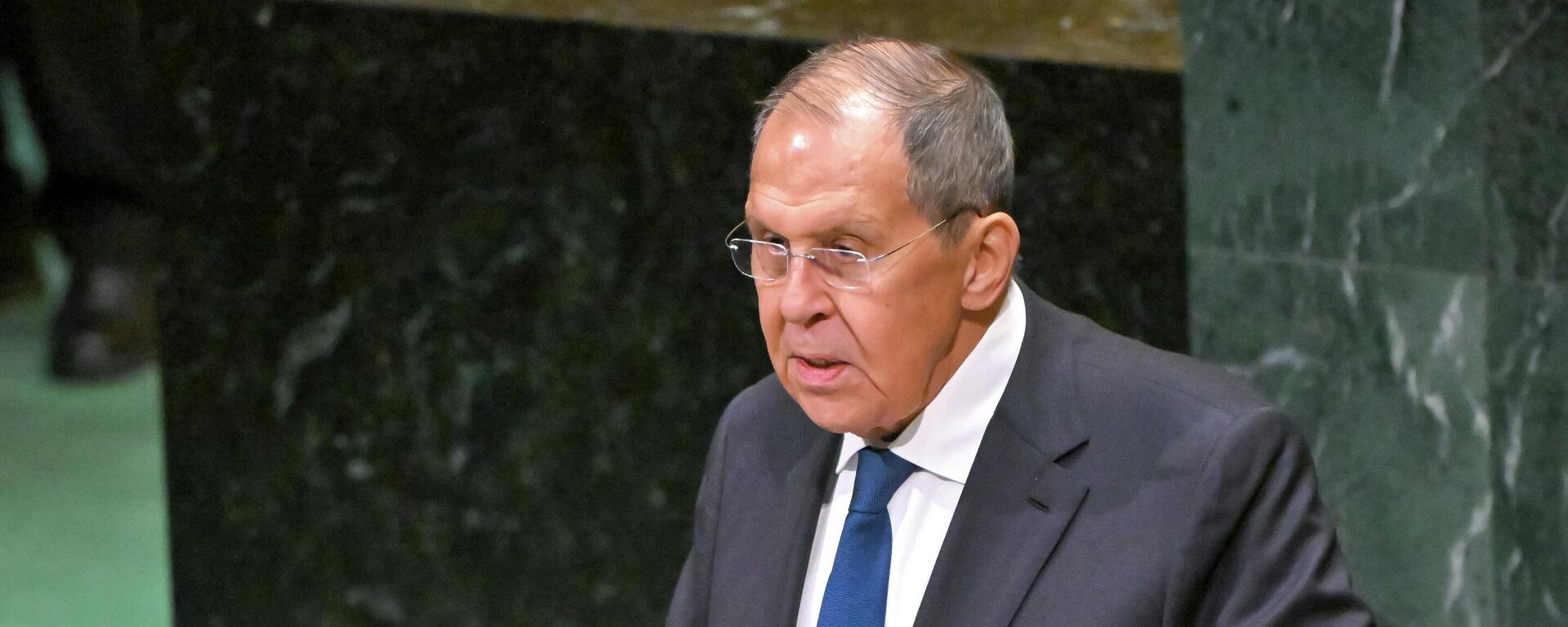 Министр иностранных дел РФ Сергей Лавров на заседании 81-й сессии Генассамблеи ООН в Нью-Йорке - Sputnik Казахстан, 1920, 06.10.2026