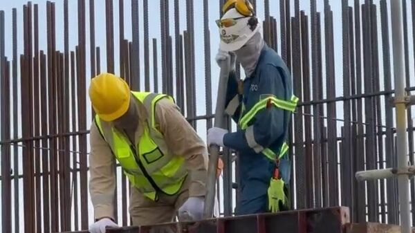 Строительство газосепарационного комплекса на Тенгизе - Sputnik Казахстан
