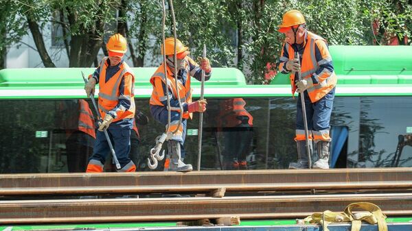 Строительство LRT в Алматы  - Sputnik Казахстан