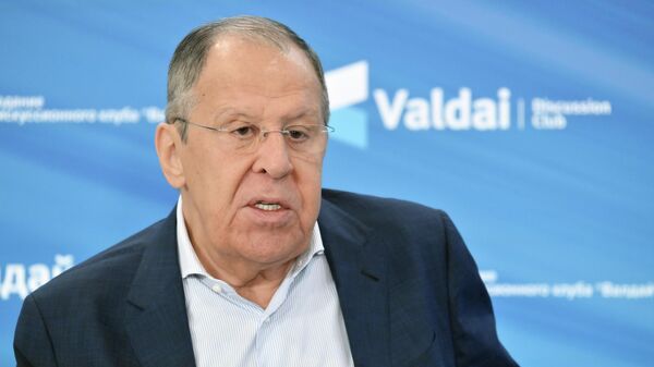 Лавров проводит пресс-конференцию на 23-м заседании Валдайского международного дискуссионного клуба - Sputnik Казахстан