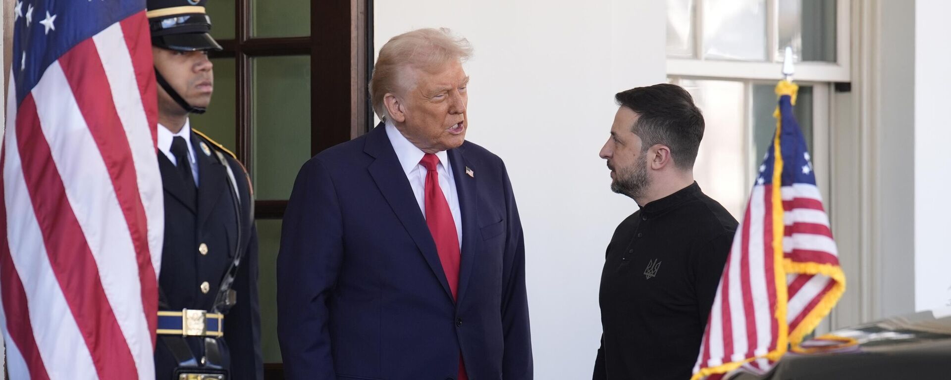 Дональд Трамп и  Владимир Зеленский в Вашингтоне, архивное фото - Sputnik Казахстан, 1920, 11.10.2026