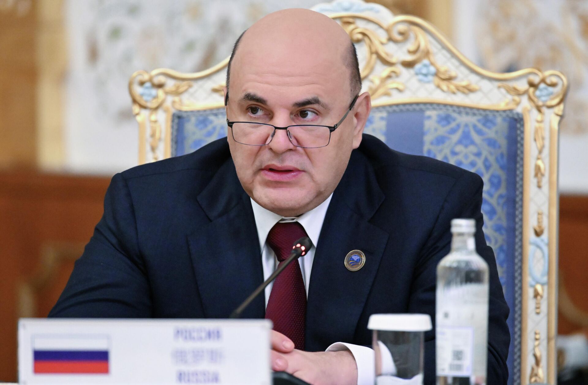 Премьер РФ Михаил Мишустин на заседании Совета глав правительств государств - членов ШОС Премьер РФ Михаил Мишустин на заседании Совета глав правительств государств - членов ШОС - Sputnik Казахстан, 1920, 20.10.2026