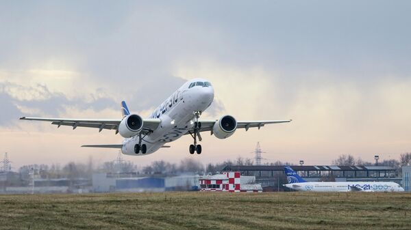 Второй импортозамещенный самолет МС-21 поднялся в воздух - Sputnik Казахстан