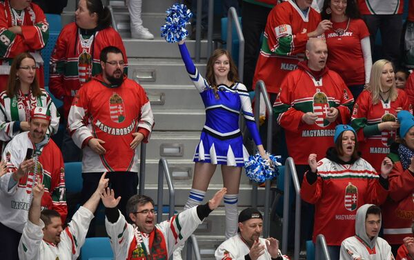 Матч сборных Беларуси и Венгрии на чемпионате мира по хоккею первого дивизиона - Sputnik Казахстан