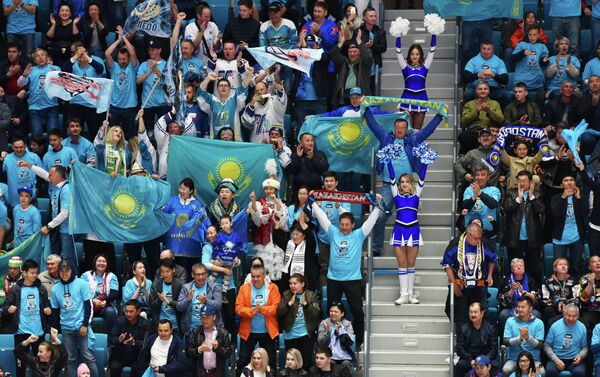 Матч сборных Словении и Казахстана на чемпионате мира по хоккею первого дивизиона - Sputnik Казахстан