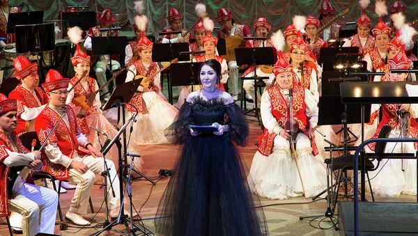 Концерт Казахского государственного академического оркестра народных инструментов имени Курмангазы - Sputnik Казахстан