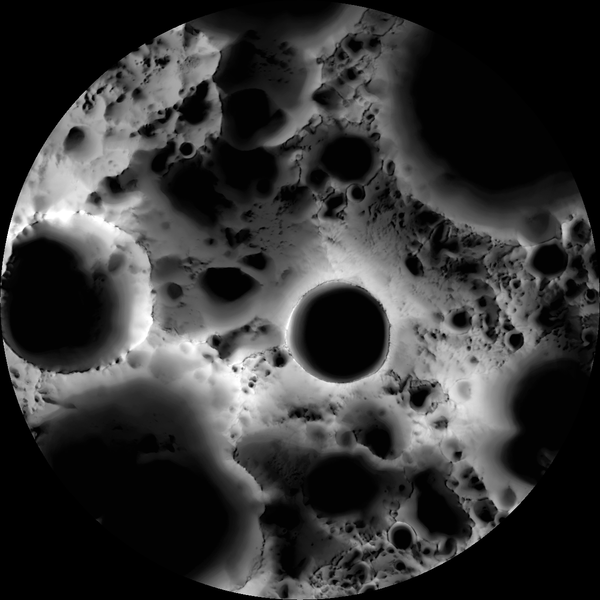 Карта освещения Южного полюса Луны, созданная по изображениям камеры с борта Лунного разведывательного орбитера NASA - Sputnik Казахстан