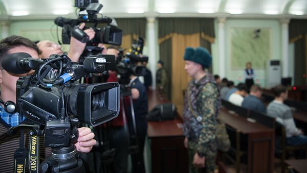 Архивное фото зала судебного заседания перед началом процесса - Sputnik Казахстан