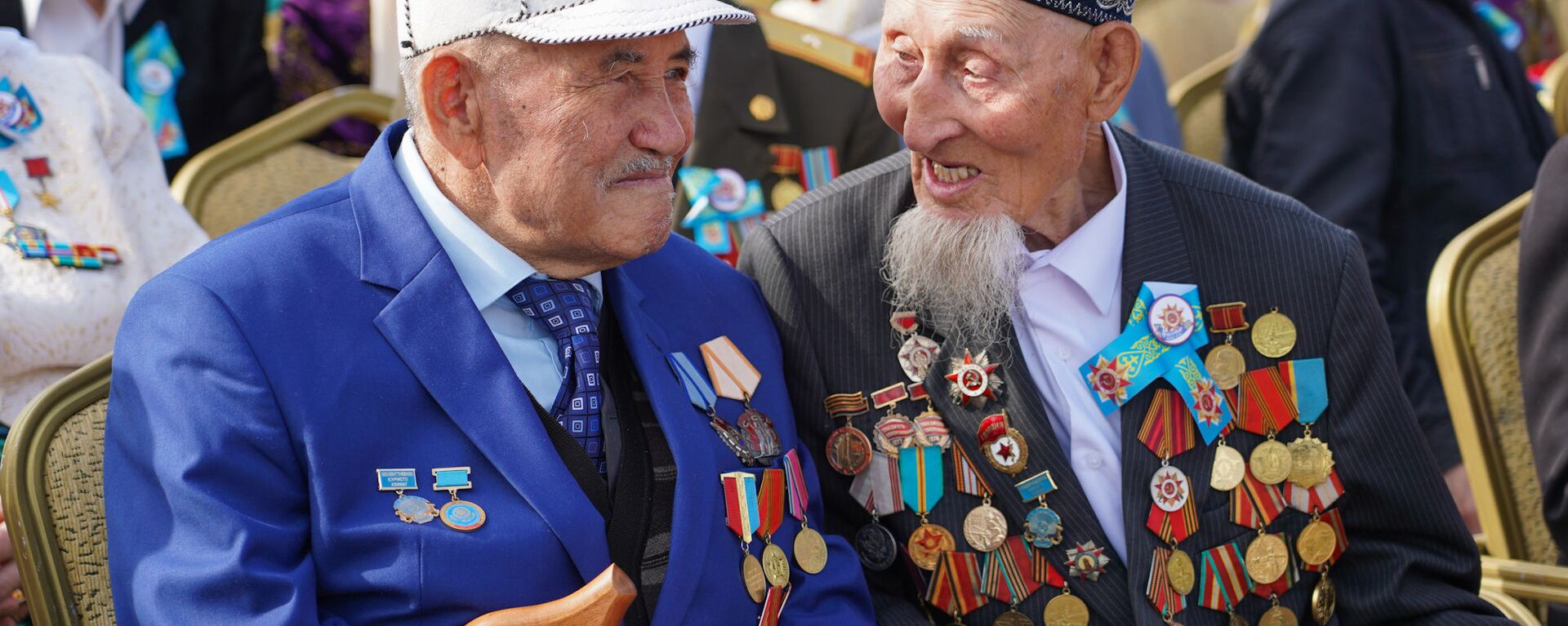 Ветераны на праздновании Дня Победы - Sputnik Казахстан, 1920, 06.05.2023