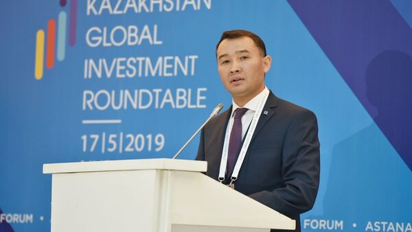 Председатель правления Kazakh Invest Сапарбек Туякбаев на форуме Kazakhstan Global Investment Roundtable   - Sputnik Казахстан