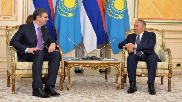 Встреча Назарбаева с премьер-министром Республики Сербия Александром Вучичем - Sputnik Казахстан