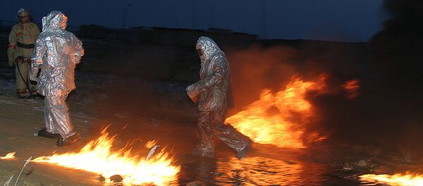 Архивное фото пожарных - Sputnik Казахстан